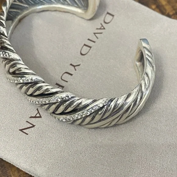 David Yurman Cuff Diamond Authentic - Picture 4 of 5
